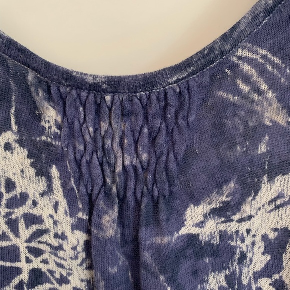 NIC+ZOE 🌌 natural dyed indigo + white knit tank - Picture 3 of 4